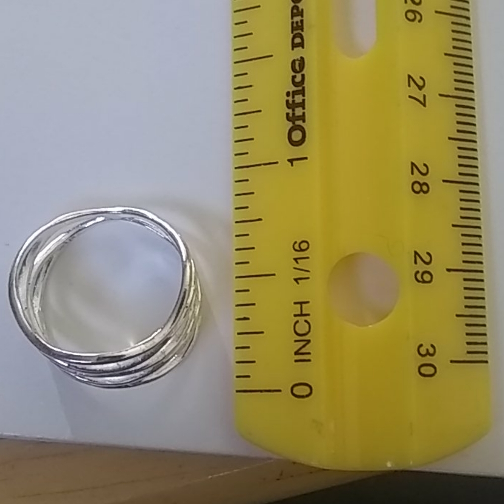 925 Sterling Solid Silver Ring. Branch Pattern. - image 4